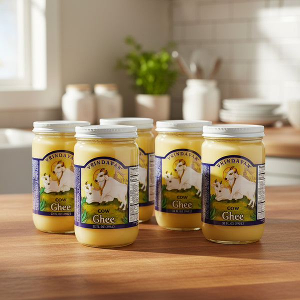 Vrindavan Ghee 32oz Box of 6 Jars