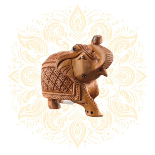 Wooden Chokdi Elephant - Matchless Gifts