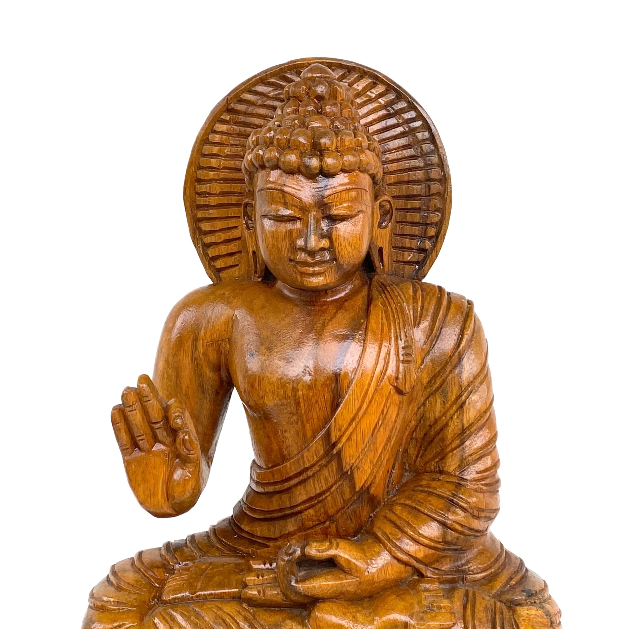 Wooden Buddha 24"