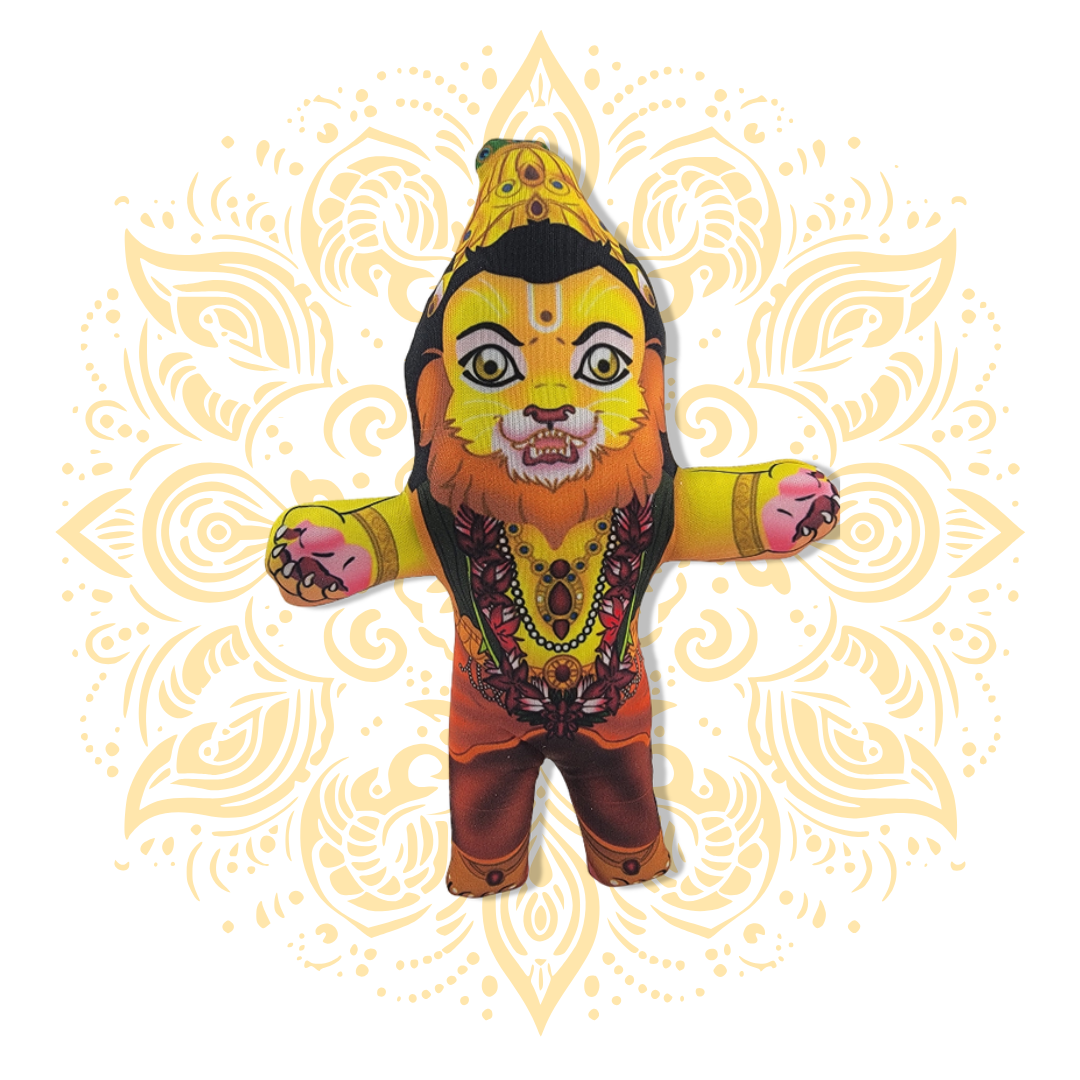 Narasimha & Prahlad Doll Set 8" & 6"