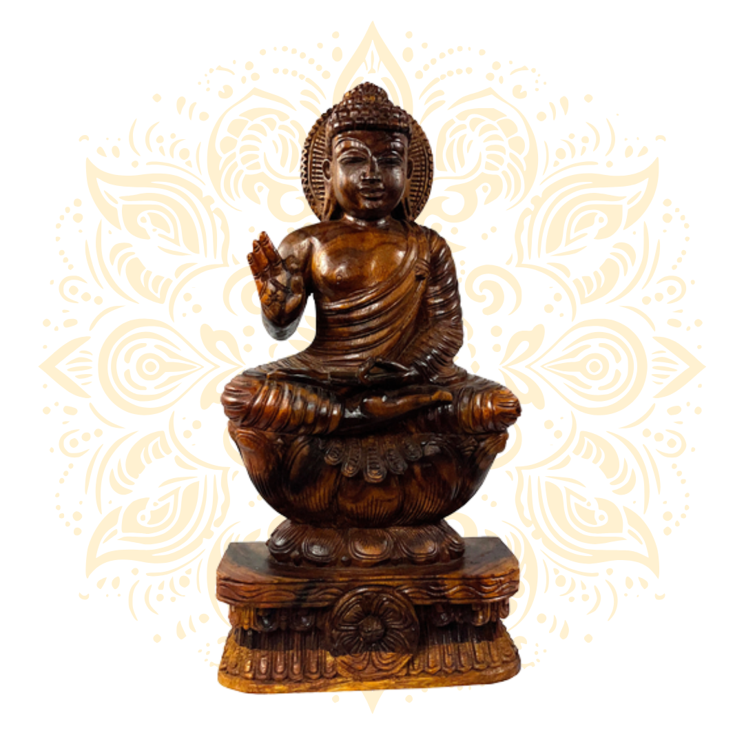 Wood Buddha 24"
