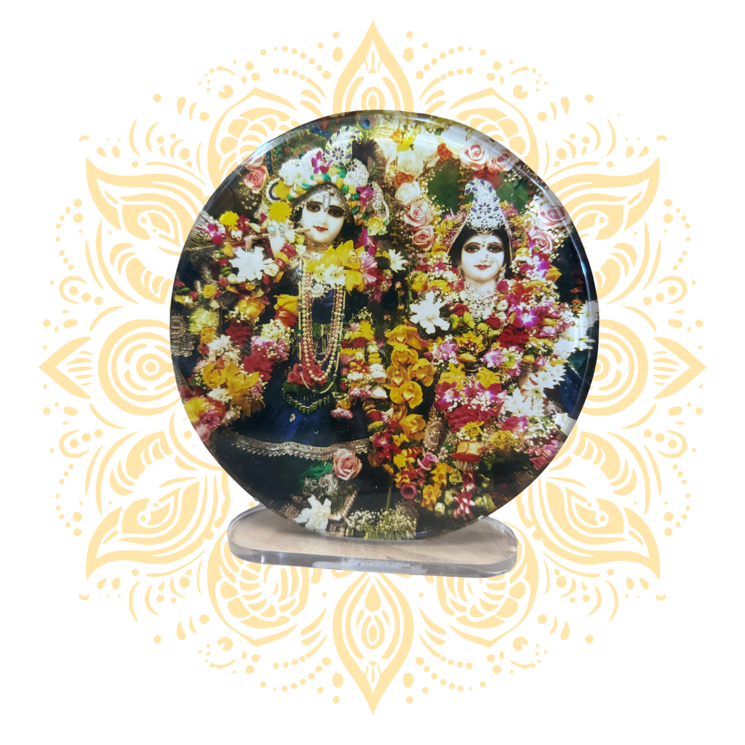 Acrylic Radha Krishna Round 6x6" - Matchless Gifts9