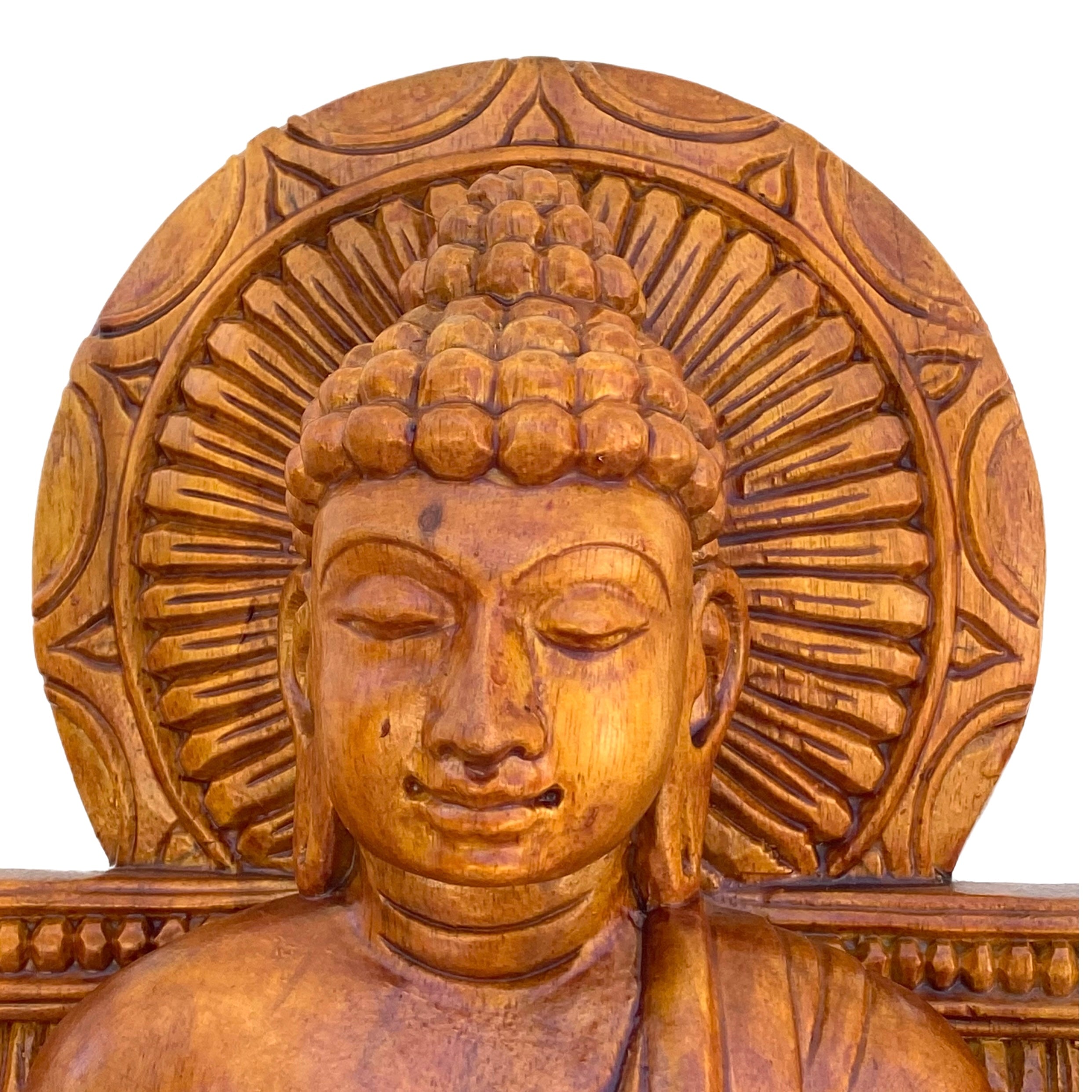 Wooden Hand Carved Buddha