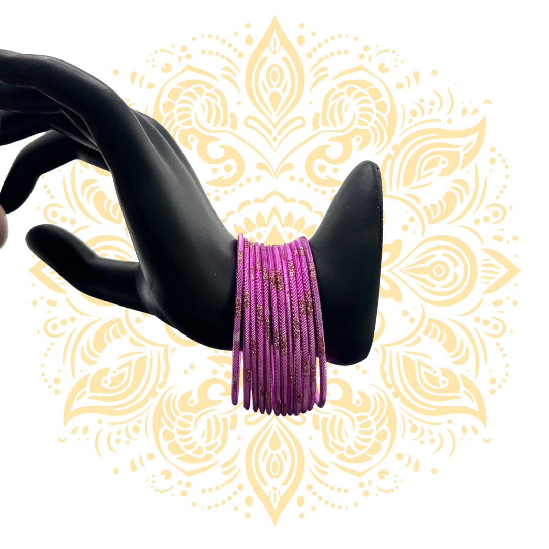 Women's Bright Magenta Bangles - Matchless Gifts4