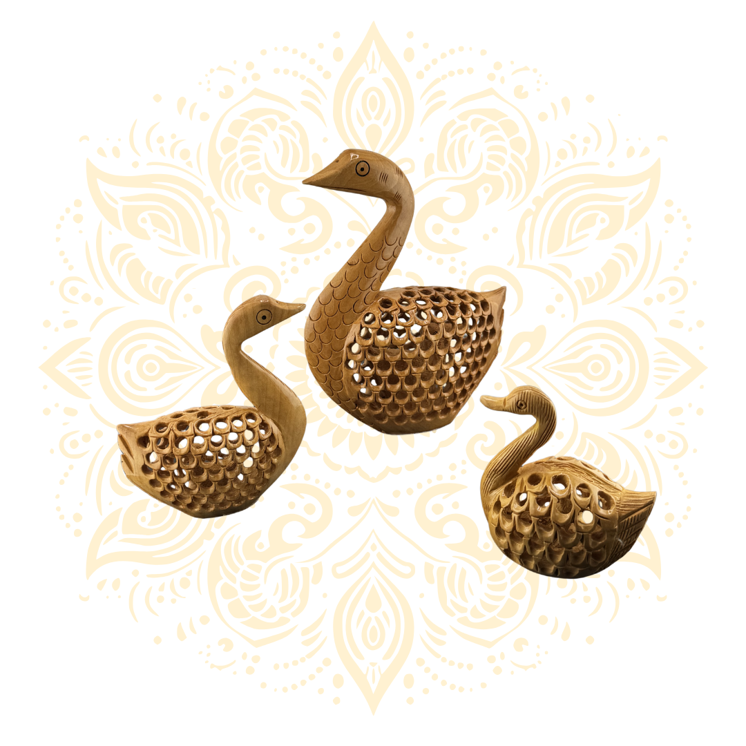 Wooden Jali Duck