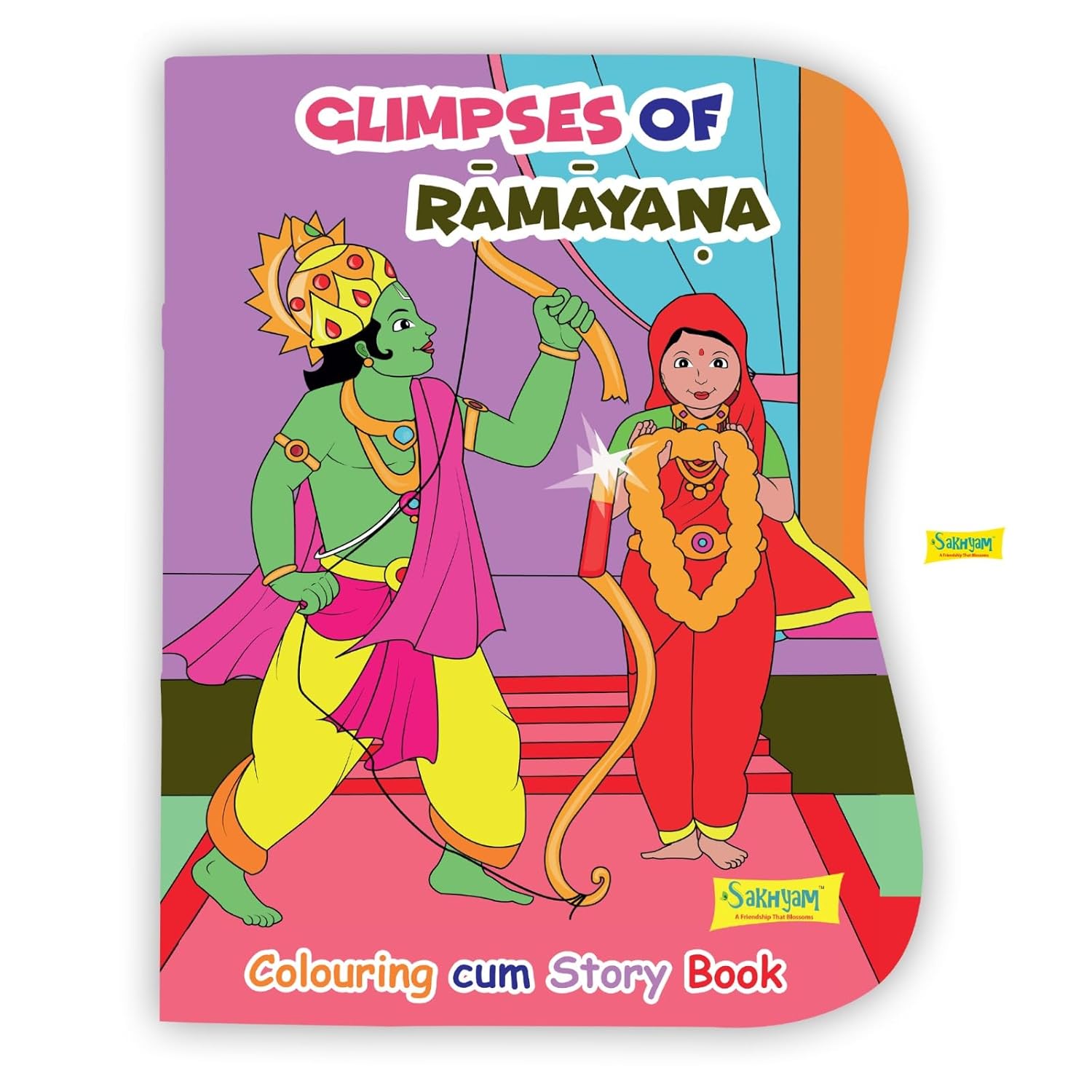 Sakhyam Glimpses of Ramayan Coloring Book - Matchless Gifts1