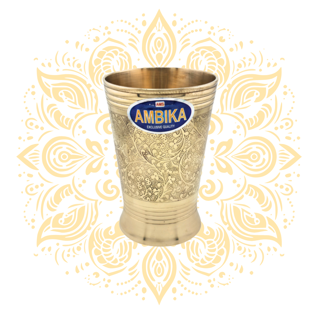 Engraved Brass Cup 4.25"