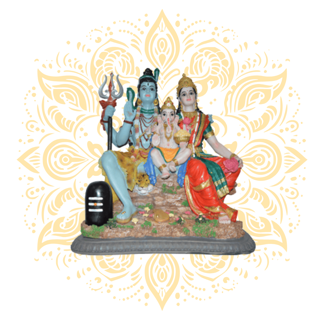 Polyresin Shiva Family 19"