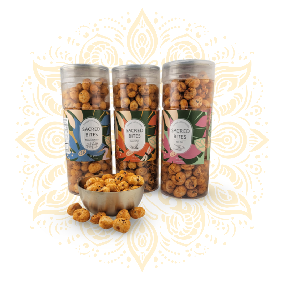 Sacred Bites – Popped Lotus Seeds Snack (90g)