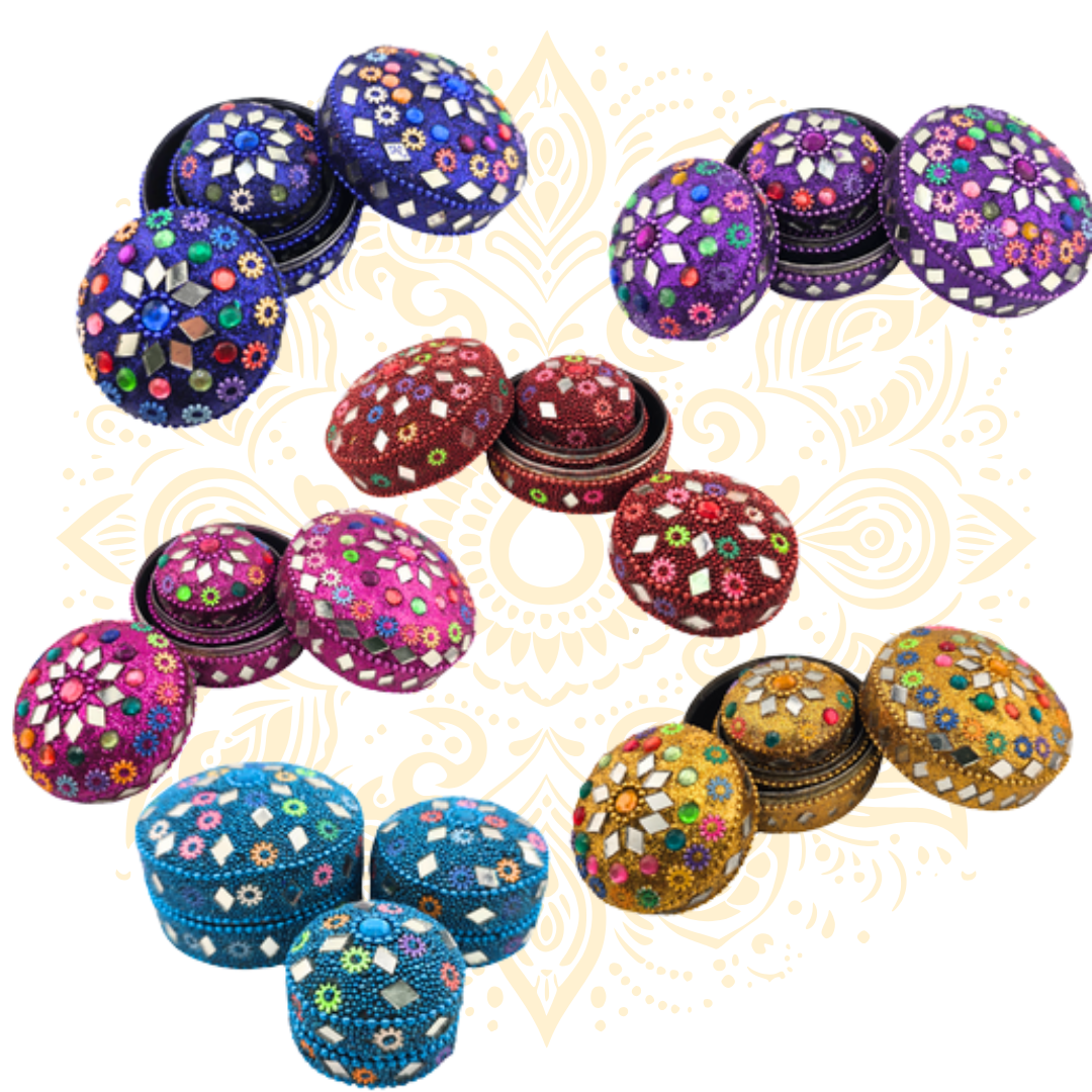 Colorful Jewelry Box 3 Piece Set
