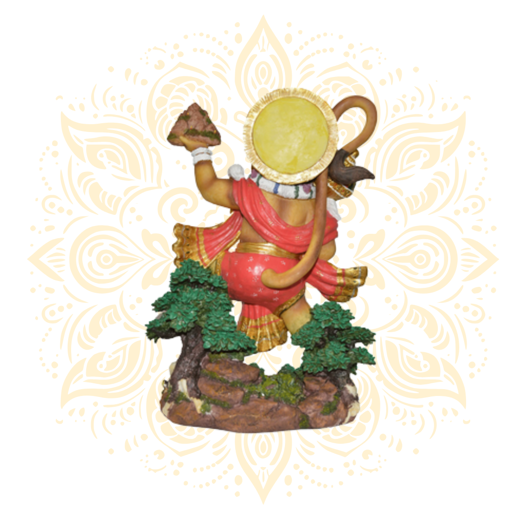Polyresin Flying Hanuman 20"