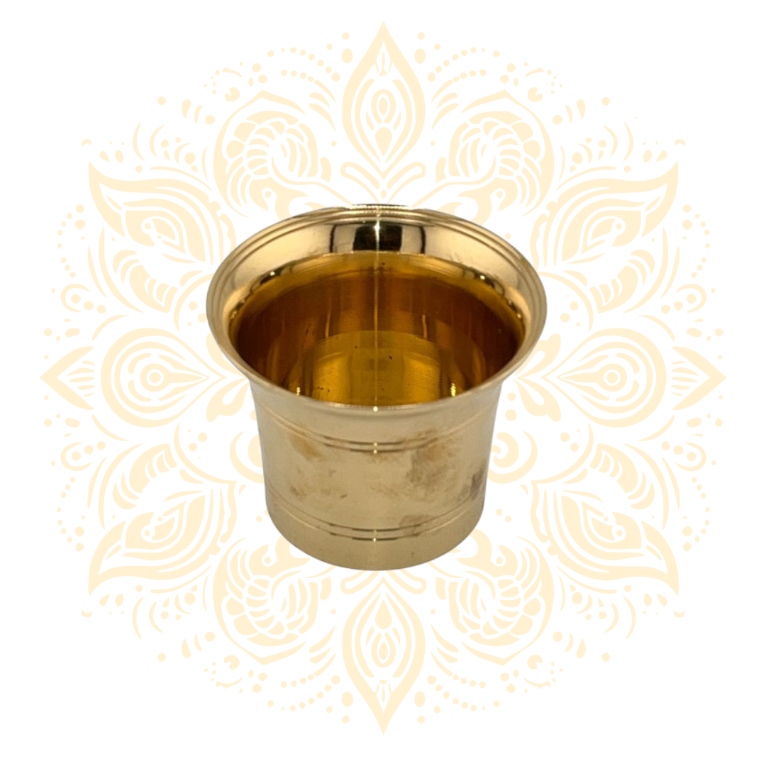 Brass Panchapatra Achaman Cup 2" - Matchless Gifts4