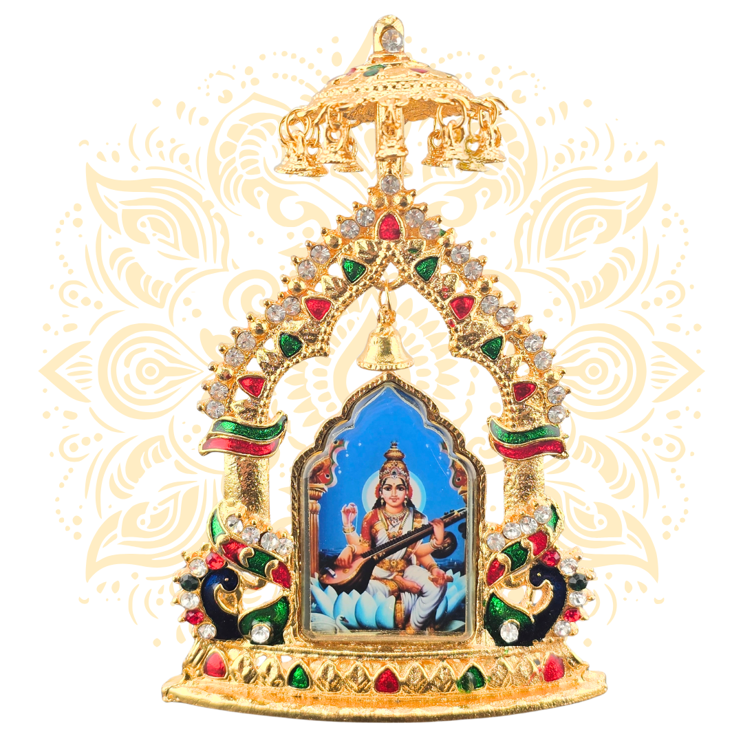Golden Mini Mandir Deity Altar 4.5" - Matchless Gifts7