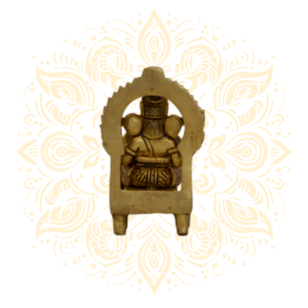Brass Ganesh 4.25"