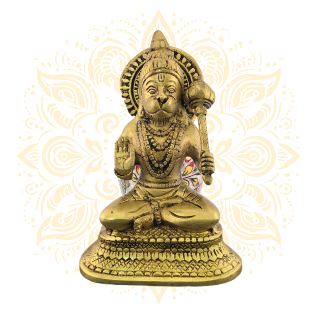 Brass Hanuman Gada 6.5"