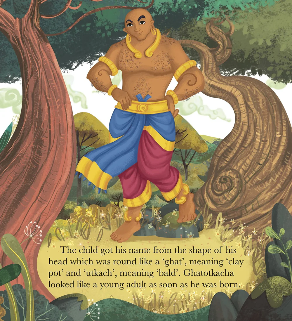 Ghatotkacha the Brave Giant Children's Book - Matchless Gifts2