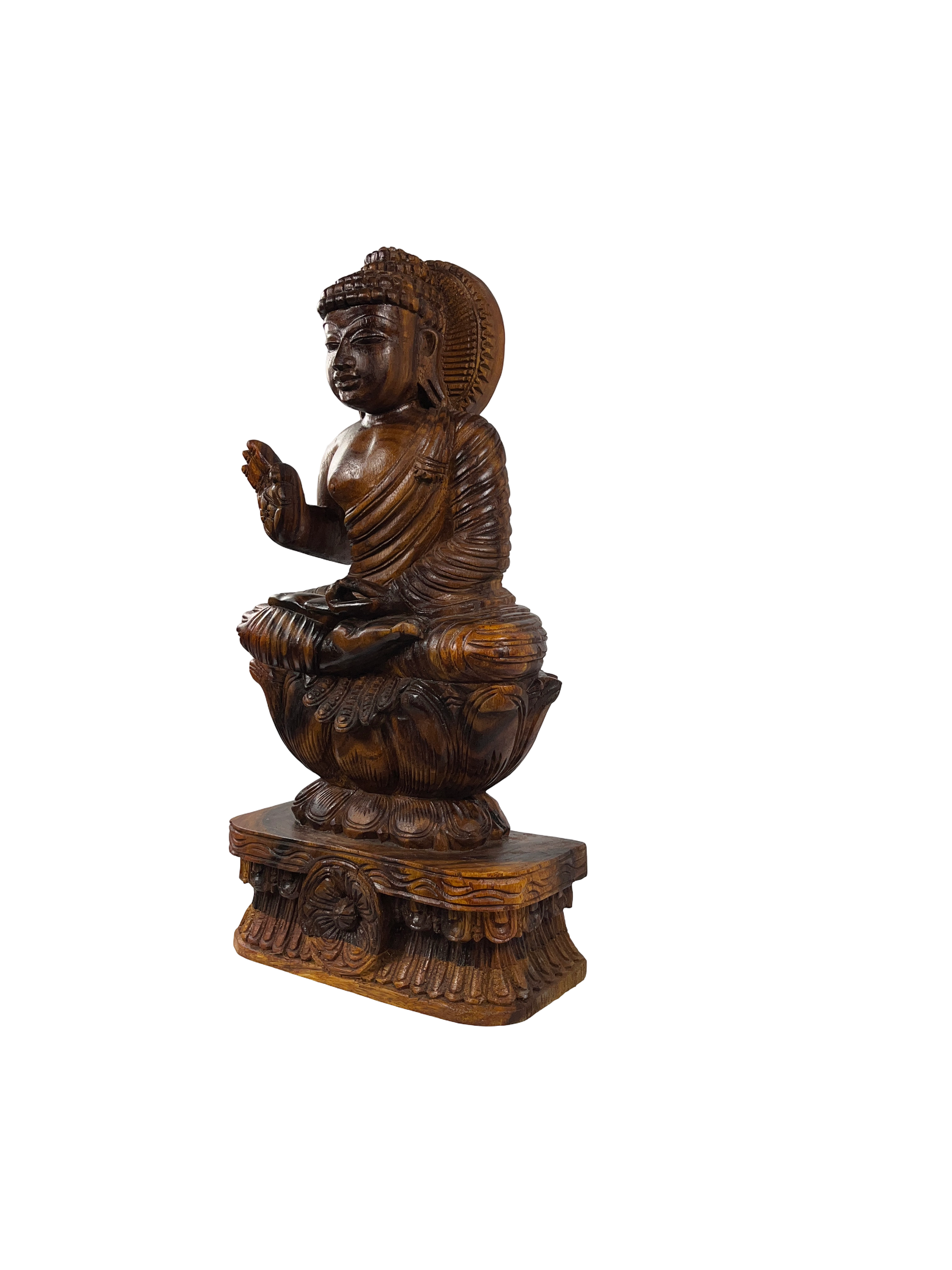 Wood Buddha 24"