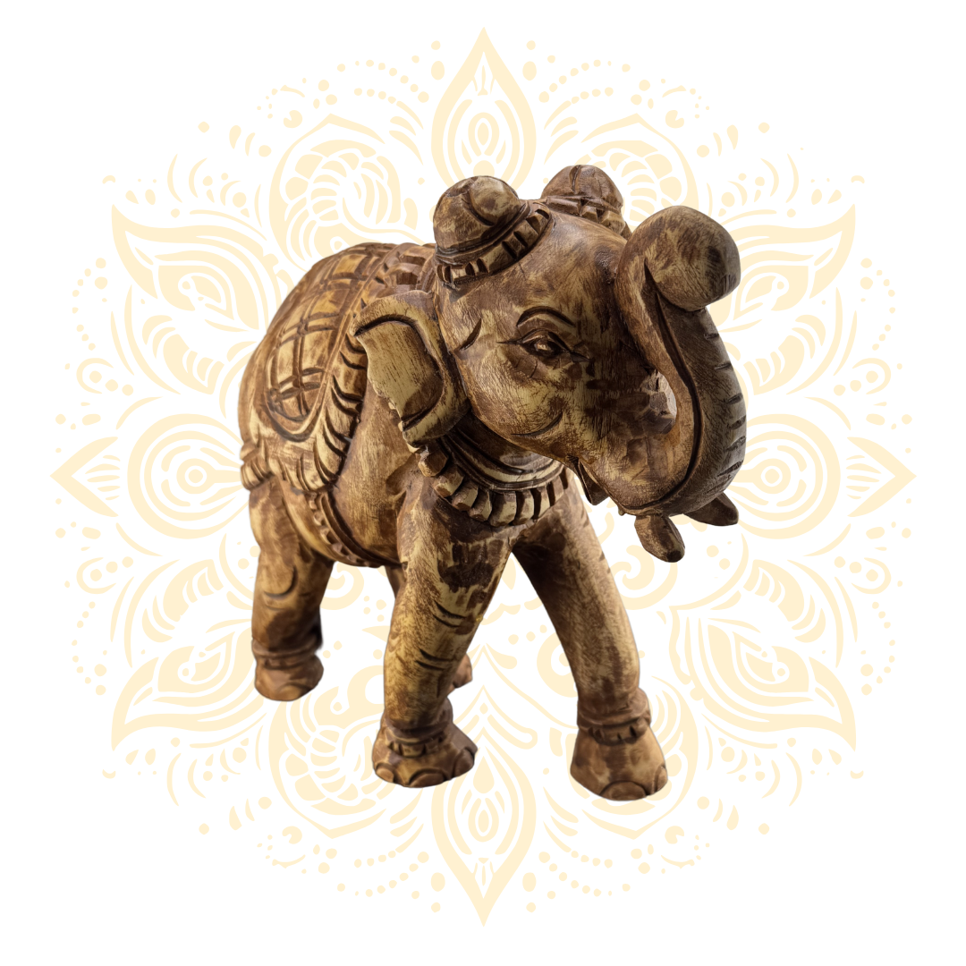 Wooden Elephant 9"