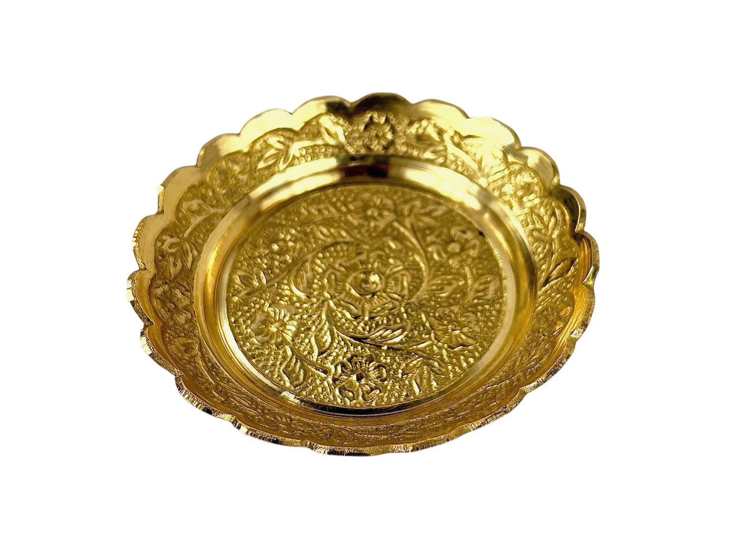Brass Decorative Flower Plate - Matchless Gifts16