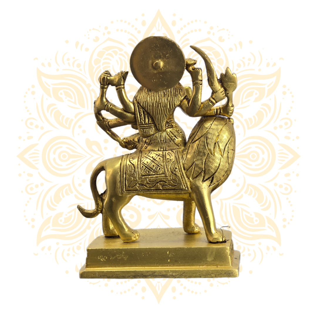 Brass Durga 6"