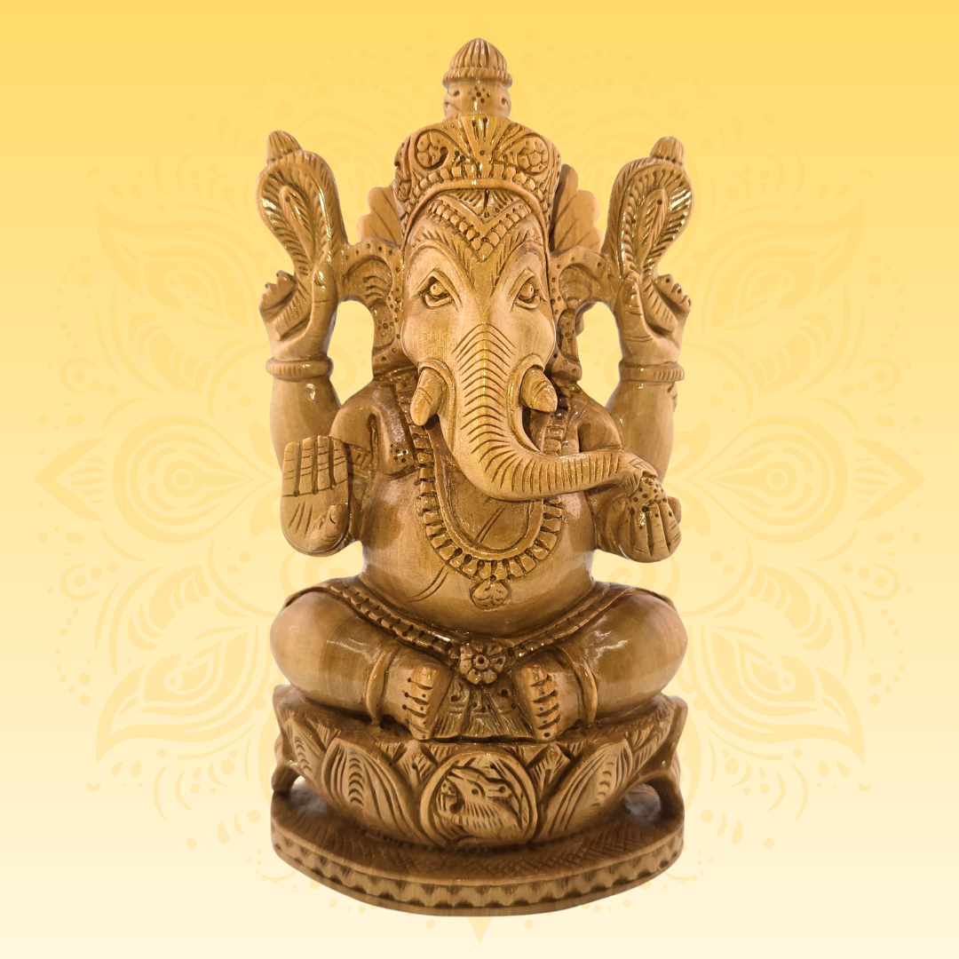 Wooden Lord Ganesha