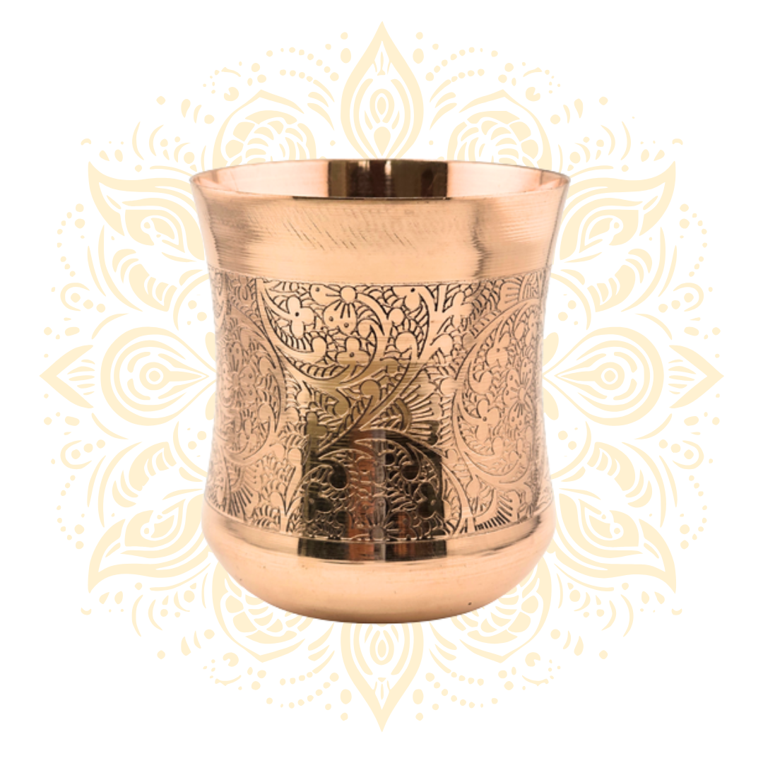 Copper Drinking Glass 3.5"