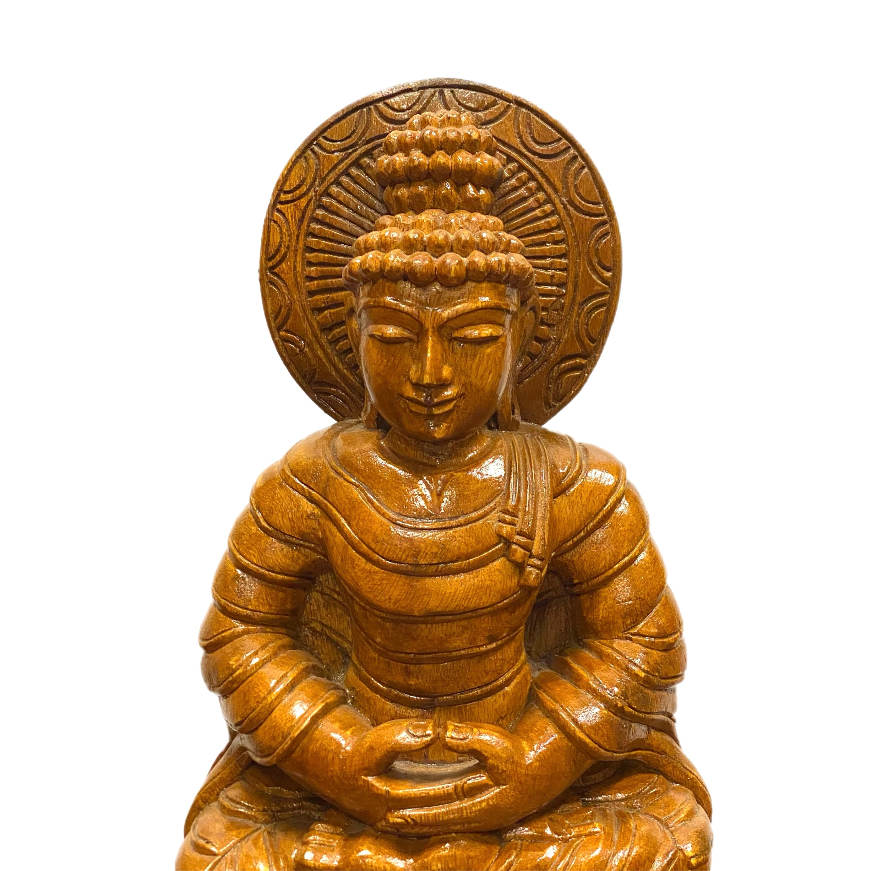 Wood Buddha 24"