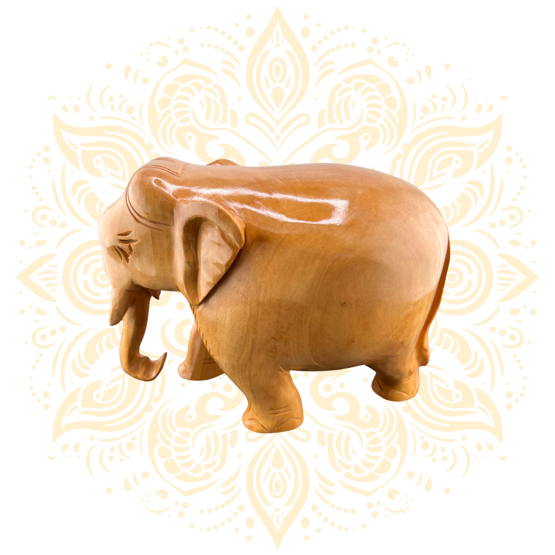 Wooden Fine Plain Elephant
