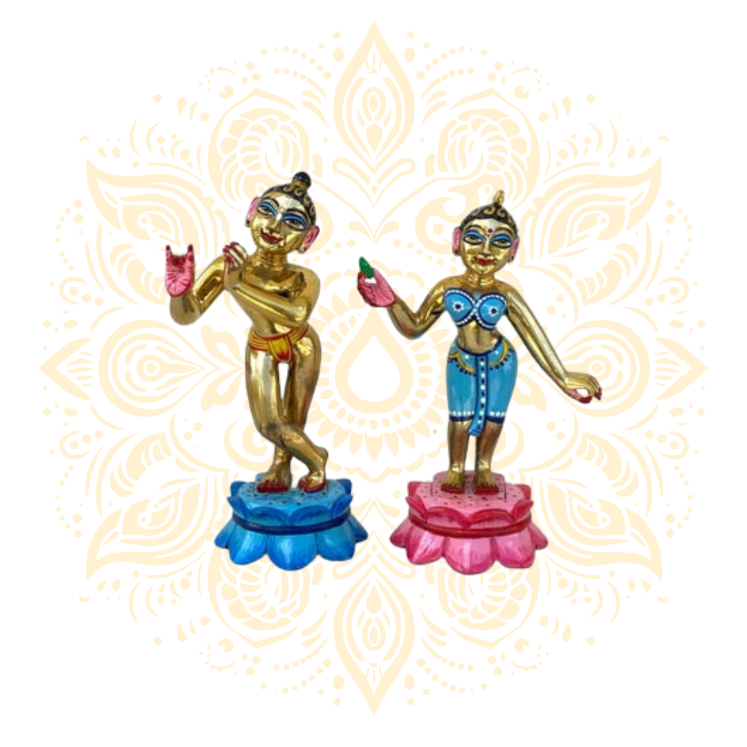 Brass Radha Krishna Set