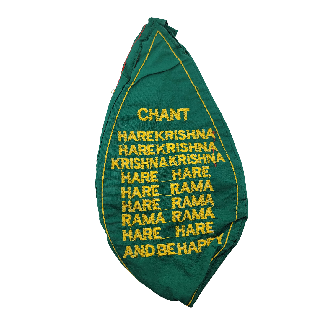Embroidered Japa Bead Bag - Krishna w/ Cow (10 Colors) - Matchless Gifts19