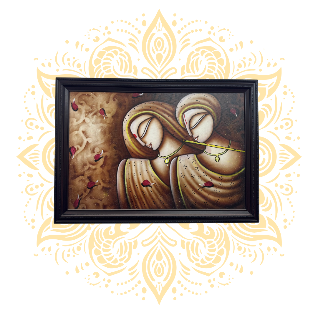 Framed Krishna Art 29" x 41"