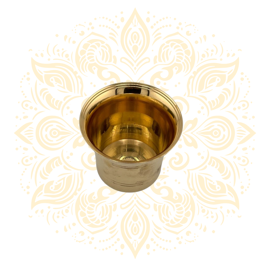 Brass Panchapatra Achaman Cup 2" - Matchless Gifts2