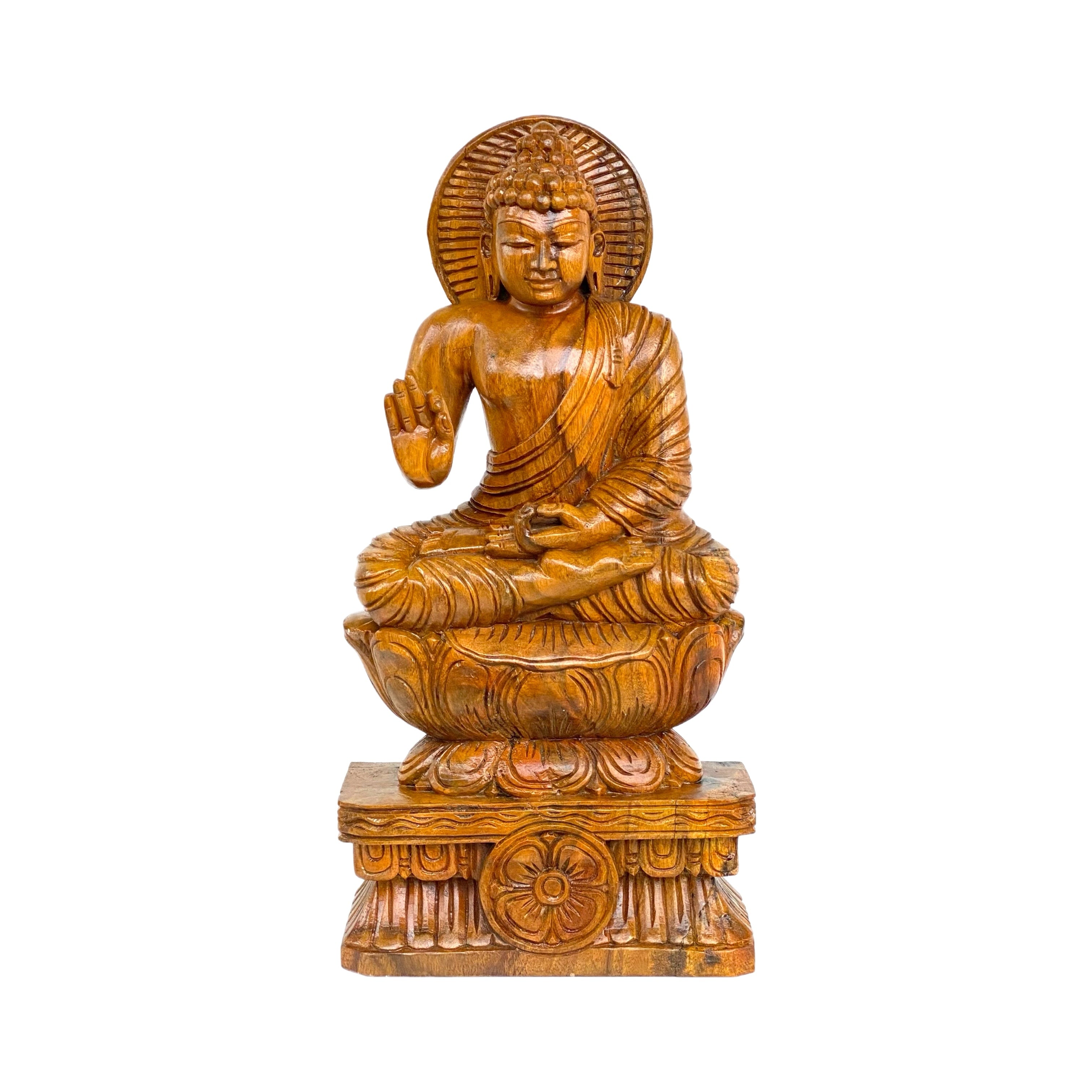 Wooden Buddha 24"