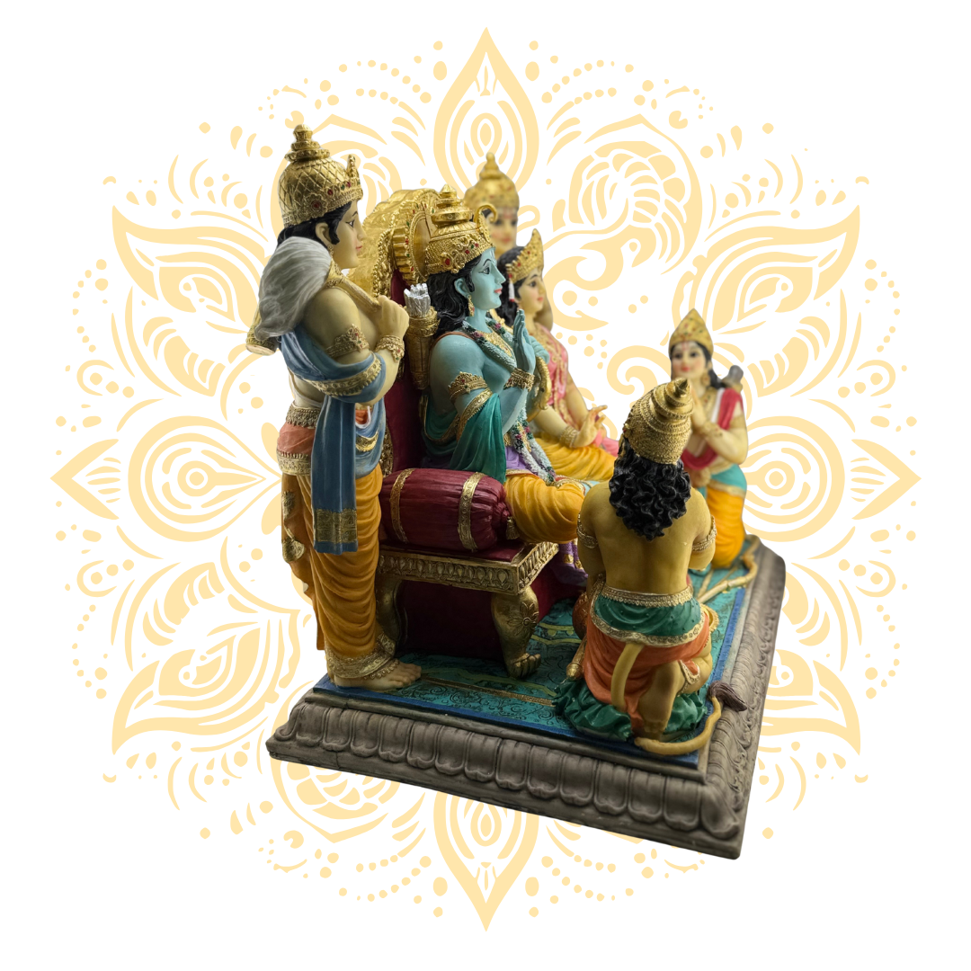 Polyresin Sita Rama Family 14" - Matchless Gifts