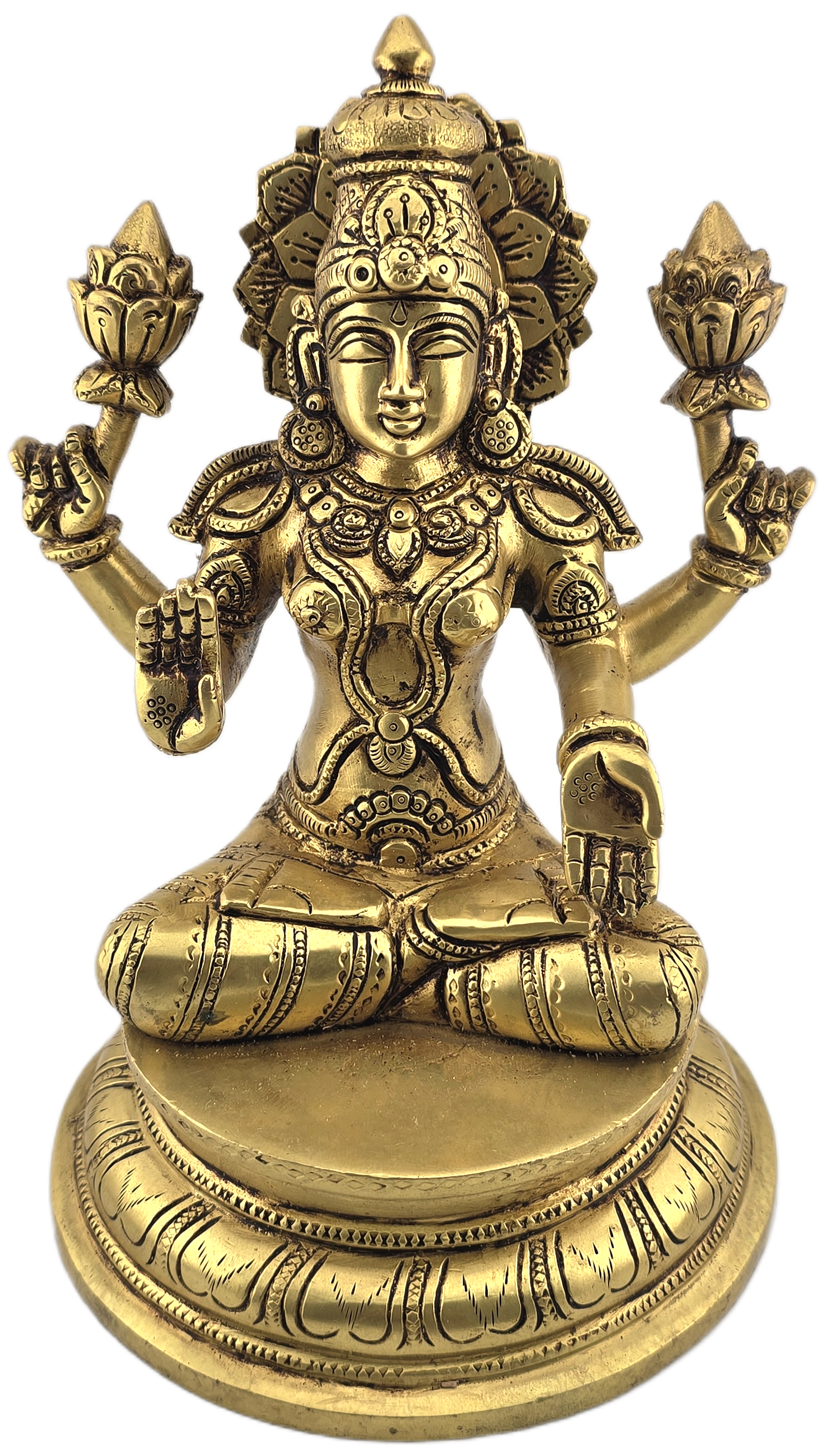 Assorted Brass Goddess Laxmi Murtis - Matchless Gifts7