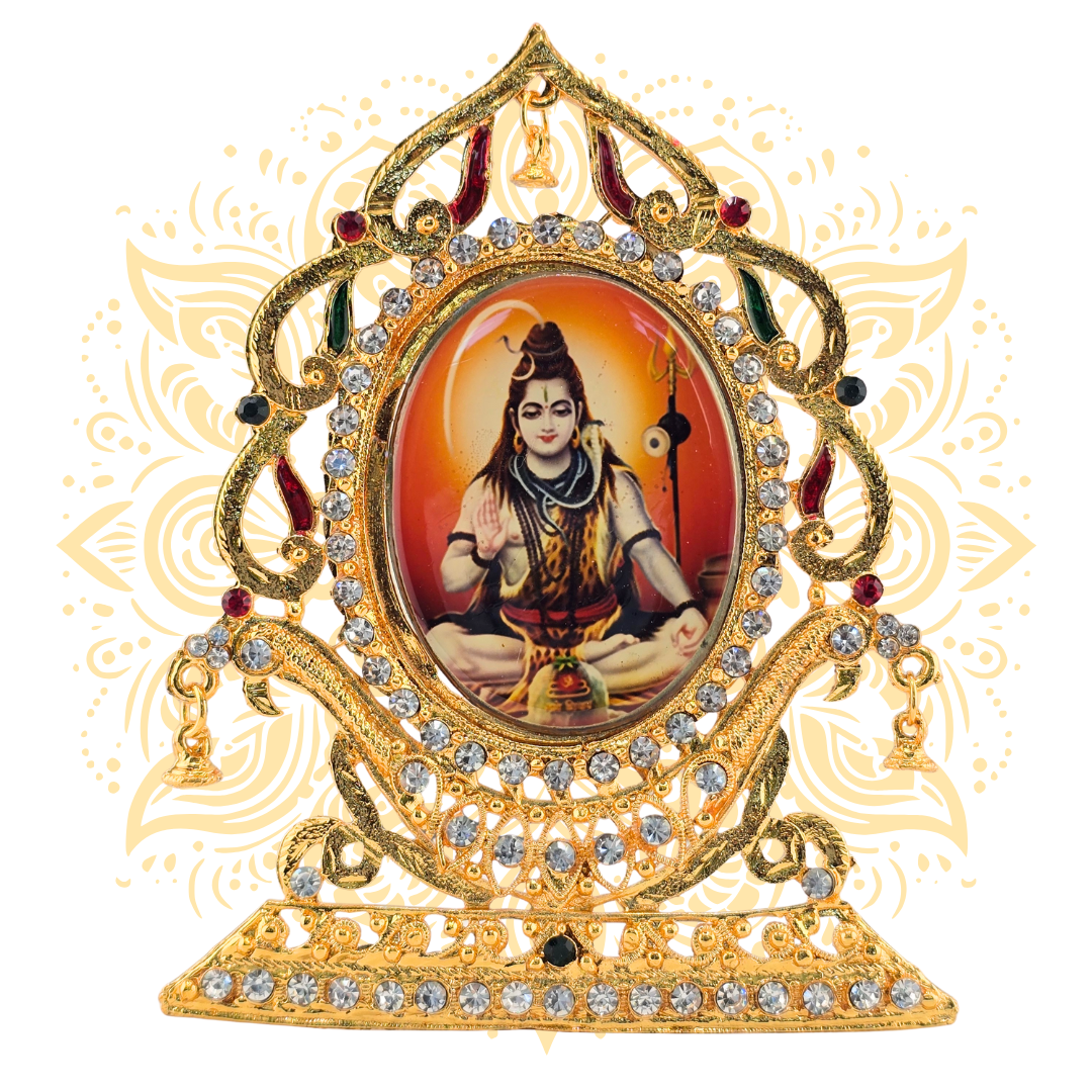Prarthana Golden Metal Deity Mini Altar Stand - Matchless Gifts2