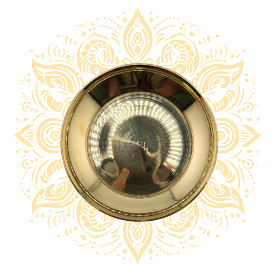 Wide Kansa Brass Bowl 4.25"